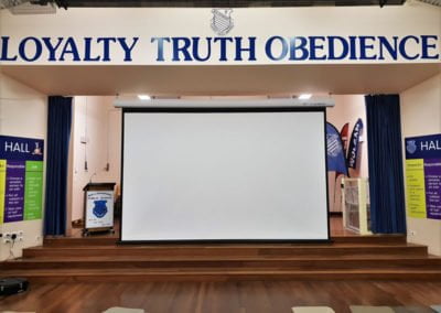 School Hall Projection Screen, Elite Screens Electric 200 Inch