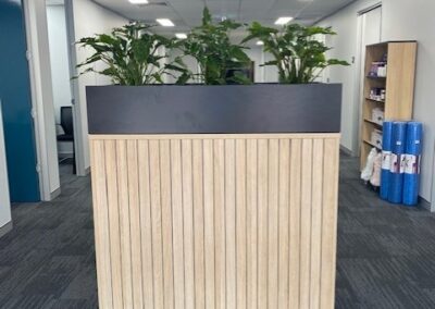DDK custom-made sliding door cupboard & planter-box